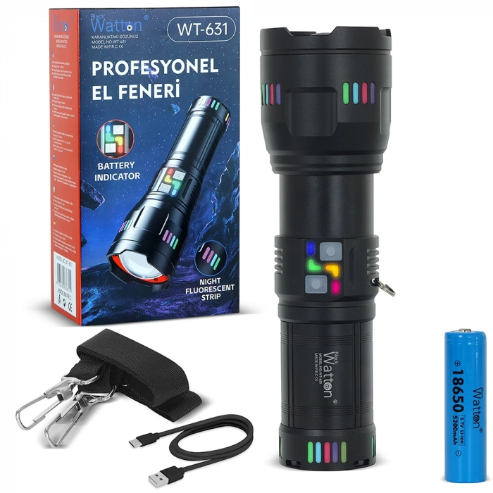 30000 Lümen Profesyonel El Feneri (WT-631)
