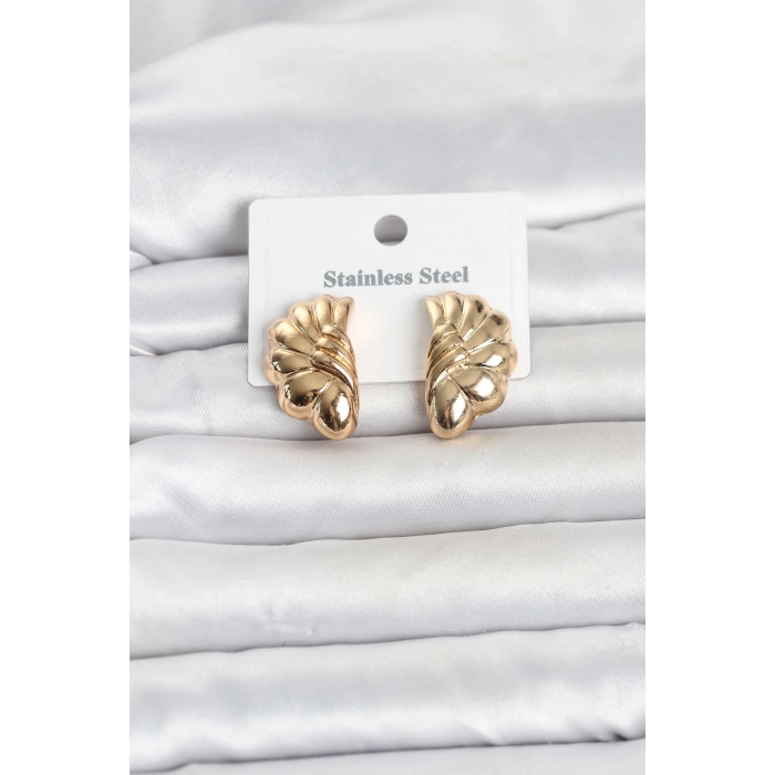 316L Çelik Gold Renk Vintage Model Kadın Küpe
