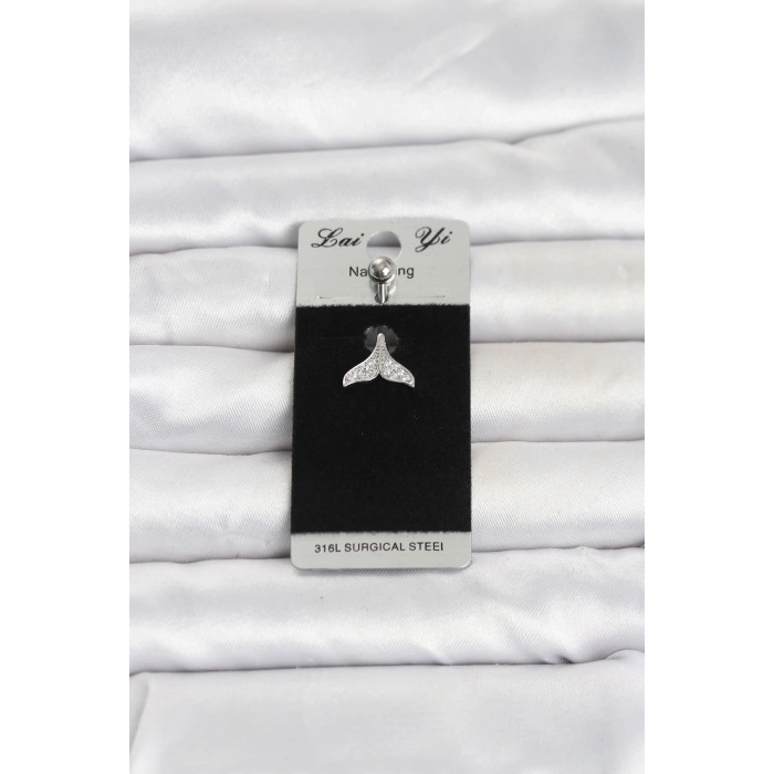 316L Cerrahi Çelik Dolphin Kuyruk Model Göbek Piercing