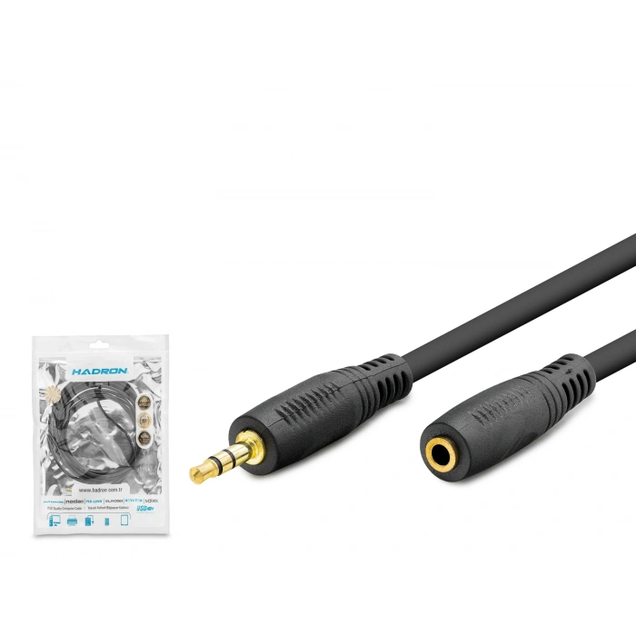 3.5 Mm Aux Uzatma Kablosu 3 Mt (Siyah HDX1019)