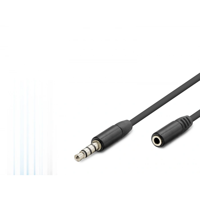 3.5 mm Trrs Aux Uzatma Kablosu 3 Mt (Siyah - HDX1011)