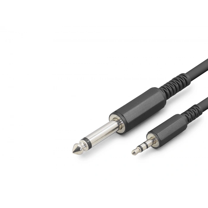 6.35Mm To 3.5Mm Gitar Kablosu 3 Mt (Siyah - HDX1077)