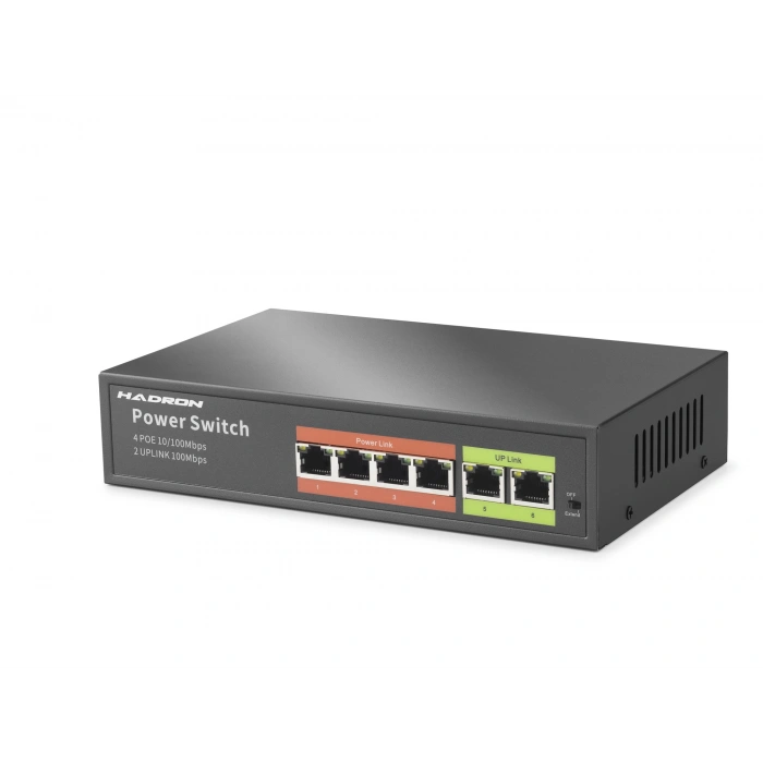 POE Switch (4 Port, 2 Uplink, 45W, HDX1440)