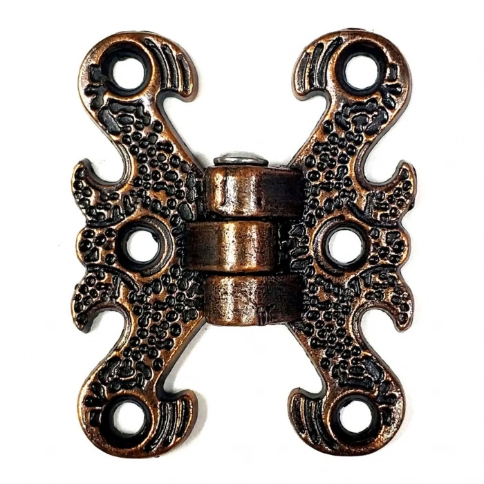 Kelebek Menteşe Antik Bakır 100 Adet (40x32 mm)