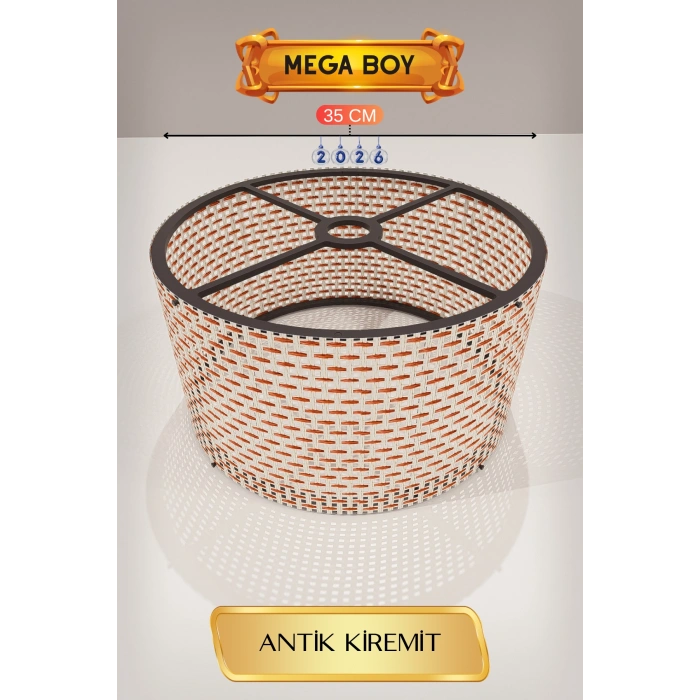 Antik Kiremit Lambader Başlığı (35cm)