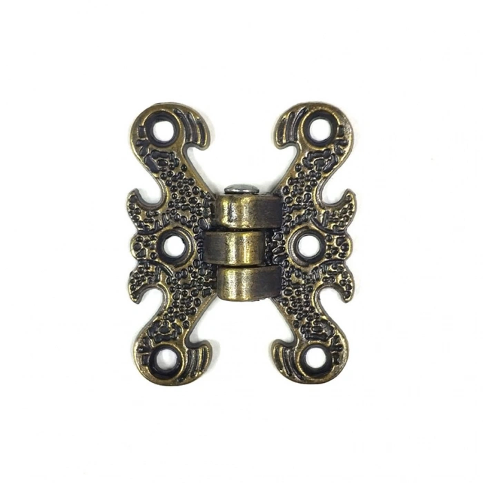 Kelebek Menteşe Antik Sarı 100 Adet (40x32 mm)