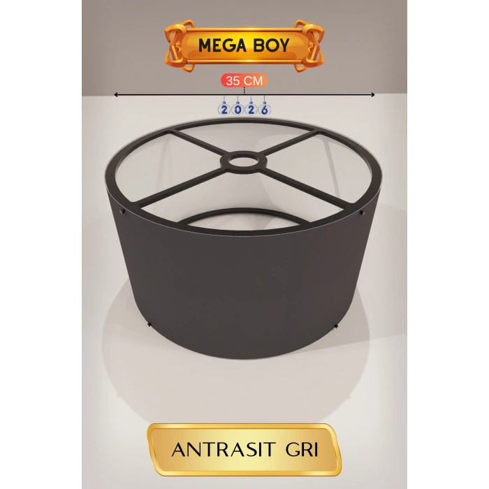 Antrasit Gri Lambader Başlığı (35cm)
