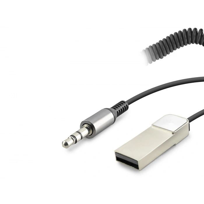 Aux Bluetooth Ses Alıcı Adaptör (Handsfree 3,5mm - Siyah HD9005)
