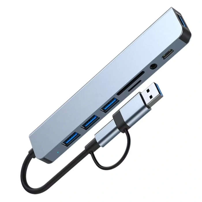 Byl 2218Tu Support 8 İn 1 Type-C Usb Çevirici