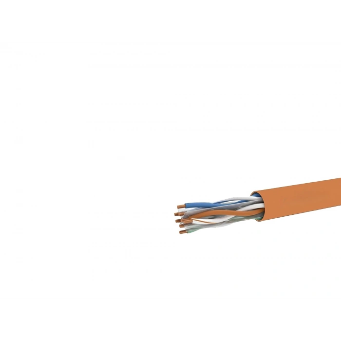 Cat6 U/Utp Dış Mekan Ethernet Kablosu Cu Hffr 23 Awg 305 Mt (Turuncu - ER6004)