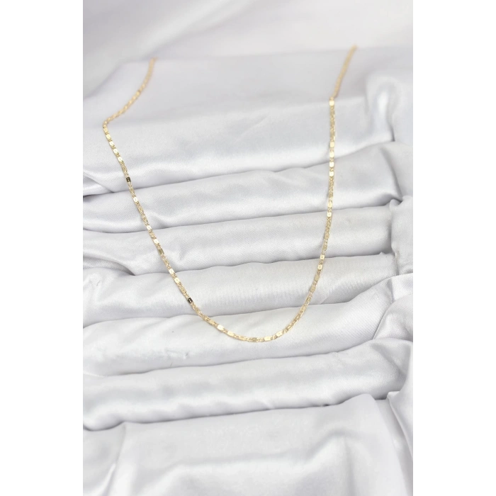 CM 14K Gold Renk Ezme Zincir Model 60 cm Kadın Kolye