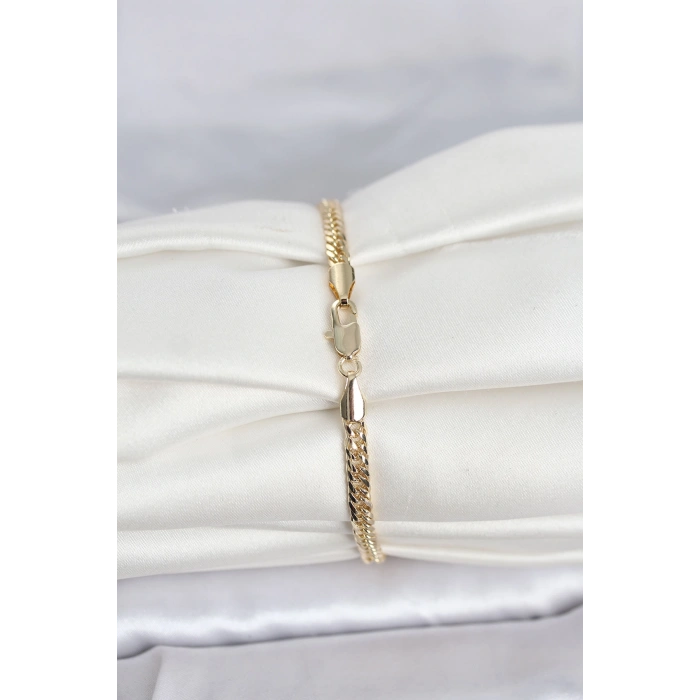 CM 14K Gold Renk Zincir Model Kadın Bileklik