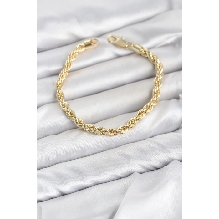 CM Burgu Model Gold Renk Pirinç Kadın Bileklik