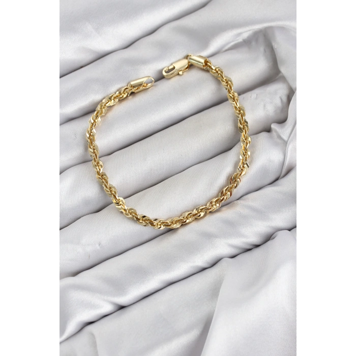 CM Singapur Model Zincir Gold Renk Kadın Bileklik