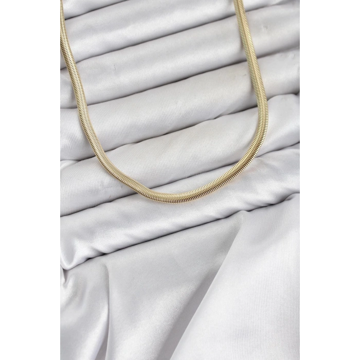 CM Yassı Yılan Zincir Model 60 cm Kadın Kolye