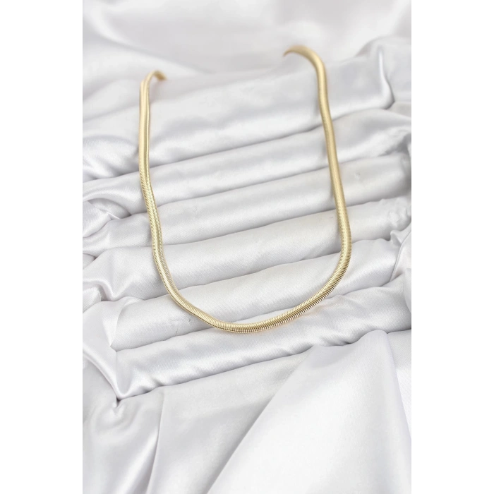 CM Yassı Yılan Zincir Model 60 cm Kadın Kolye