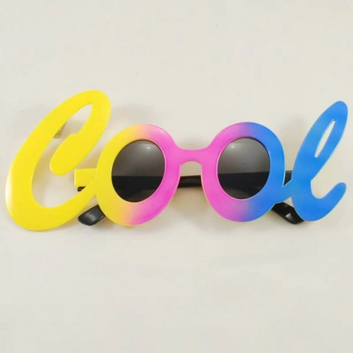 Cool Yazılı Rengarenk Parti Gözlüğü 21x8 cm