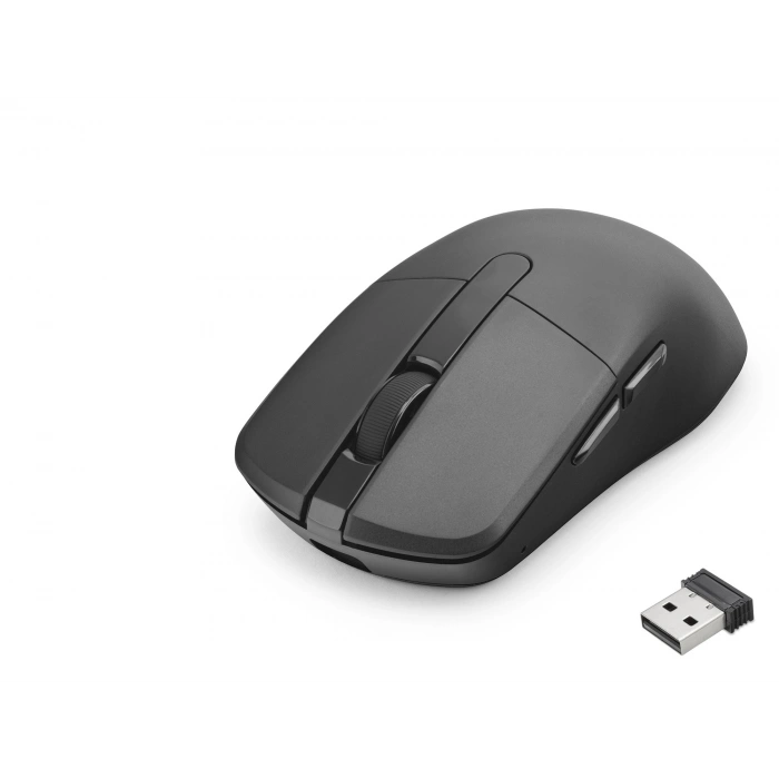 Gri Şarjlı Kablosuz Mouse (Dual Mode, 2.4 Ghz, Bluetooth 5.0, 6200 Dpı, HDX3414)