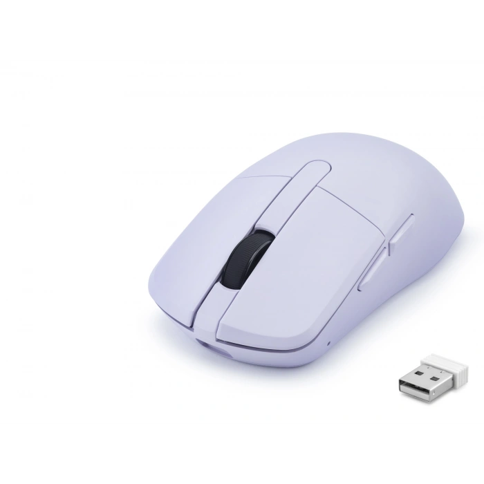 Lila Şarjlı Kablosuz Mouse (Dual Mode, 2.4 Ghz, Bluetooth 5.0, 6200 Dpı, HDX3414L)