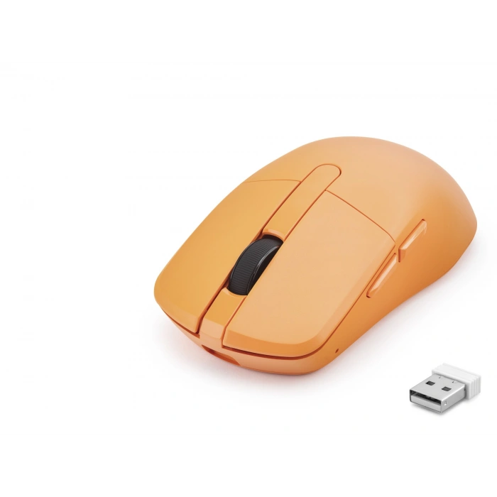 Turuncu Şarjlı Kablosuz Mouse (Dual Mode, 2.4 Ghz, Bluetooth 5.0, 6200 Dpı, HDX3414G)