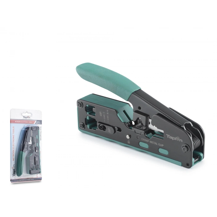 Network Sıkma Pensesi (EZ45, RJ45, RJ11, RJ12,Cat6, Cat7, Yeşil Kırmızı TK812)