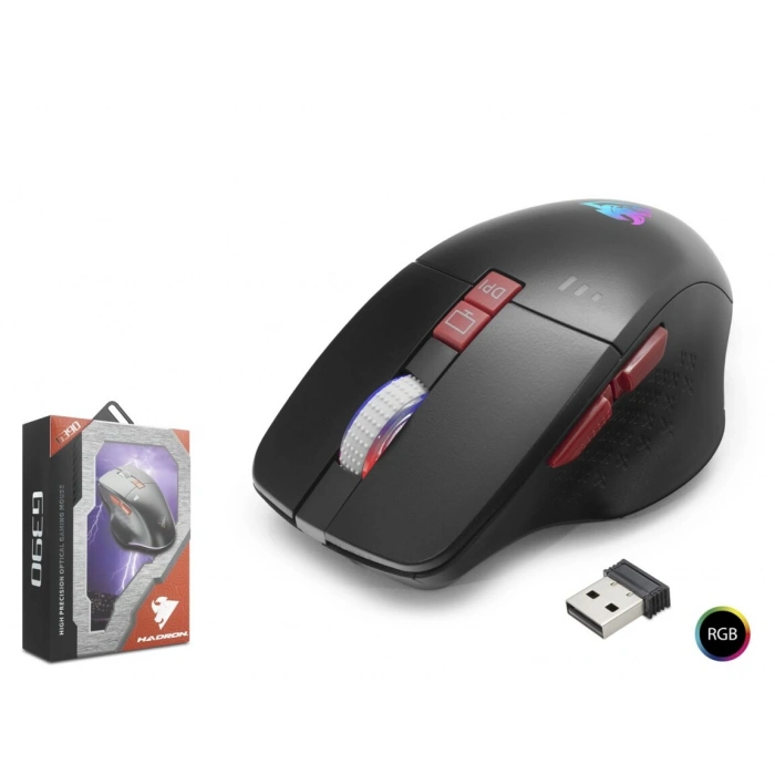 Kablosuz Şarjlı Gaming Mouse 1600 Dpi Sessiz Rgb (Siyah G390)