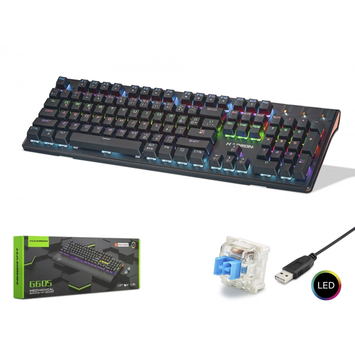 Mekanik Rgb Klavye Blue Switch (G605 Gaming Siyah)