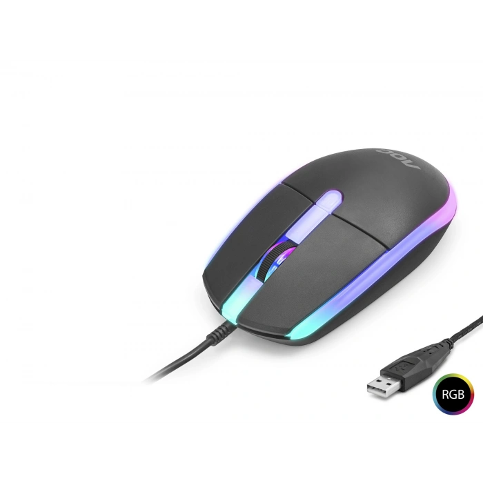 Gaming Mouse Optik 1200 Dpi Usb Rgb - Siyah GM150B/LA