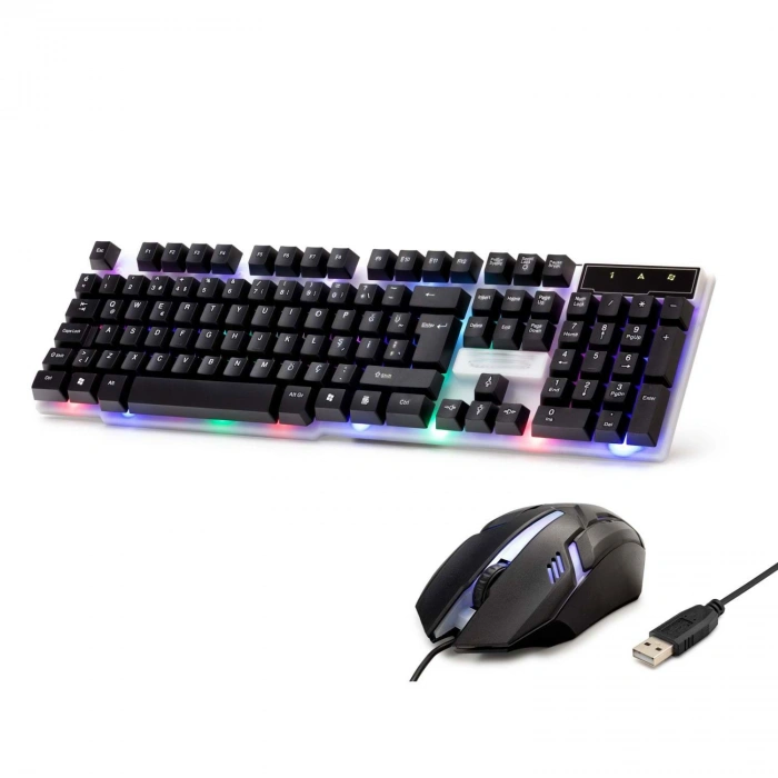Kablolu Q Klavye Mouse Set (Led, MM, Oyuncu, Siyah - H837Q)
