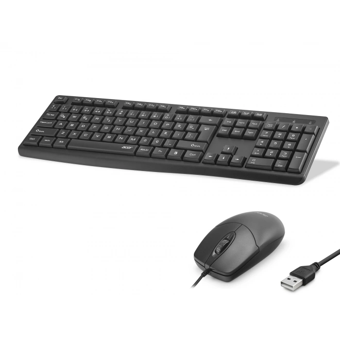 QTR 1,5Mt USB Kablolu Klavye Mouse Seti (1200 DPI, EAK040)