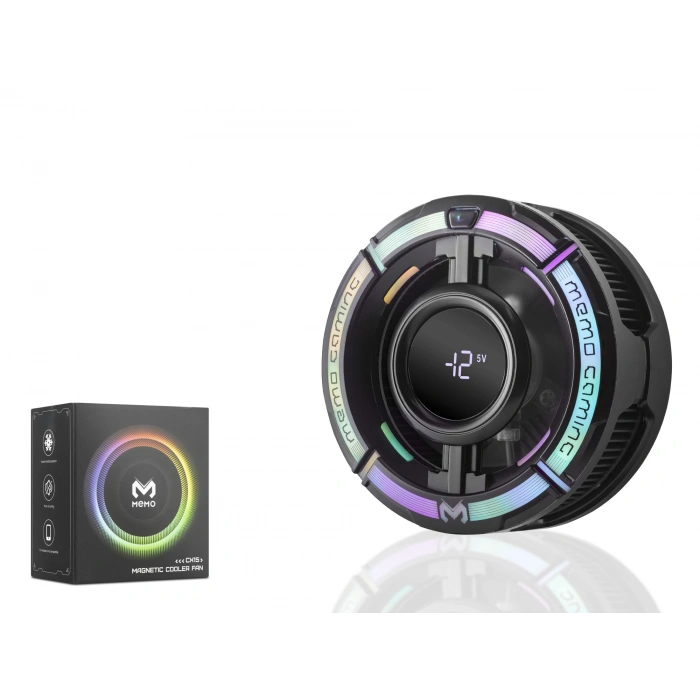 Manyetik Telefon Soğutucu Fan (15W Rgb Dijital Ekranlı - Siyah CX15)