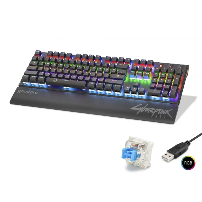 QTr Mekanik USB Kablolu Klavye (Rgb - Siyah G525XB)