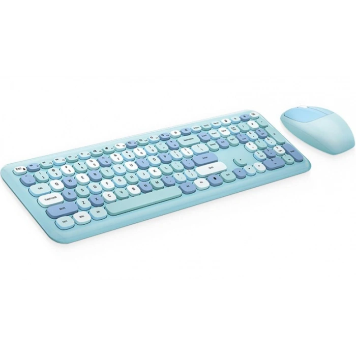 Mofii No666 Mavi Klavye Mouse Set