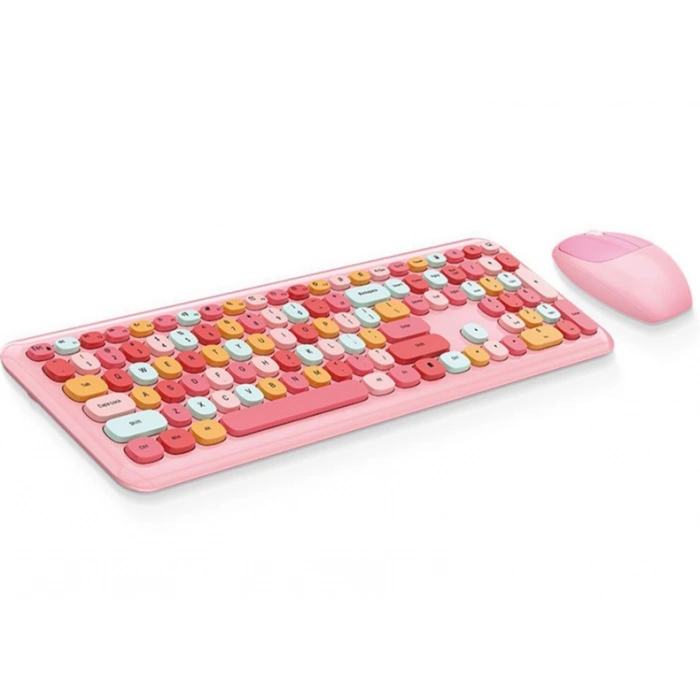 Klavye Mouse Set (Mofii No666 Pembe)