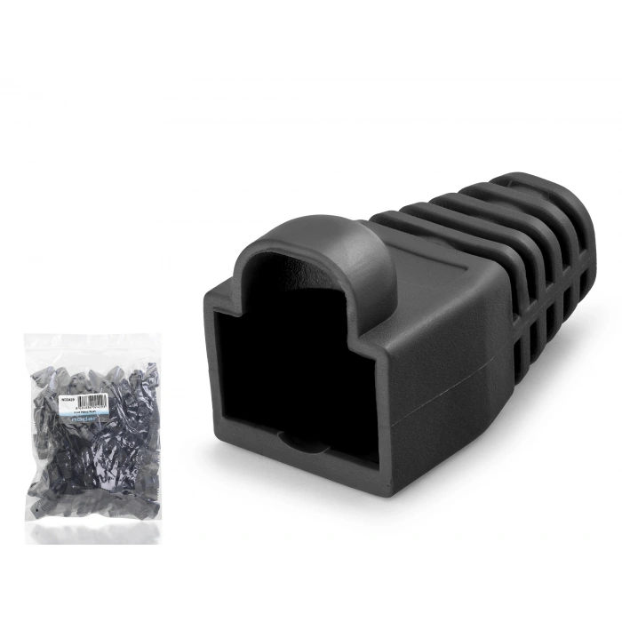 Rj45 Konnektör Papuç (ND2429 - 100 Adet Siyah - Poşet Paket)
