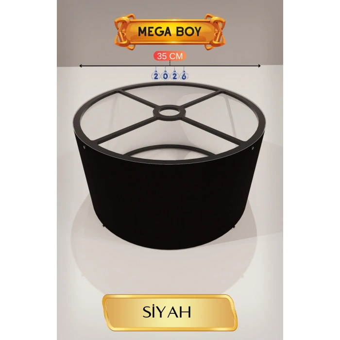 Siyah Lambader Başlığı (35cm)