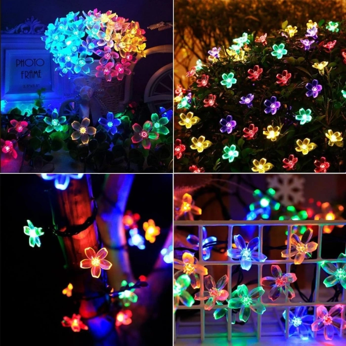 50 Led Papatya (Solar 5 M - RGB 8 Fonksiyonlu)