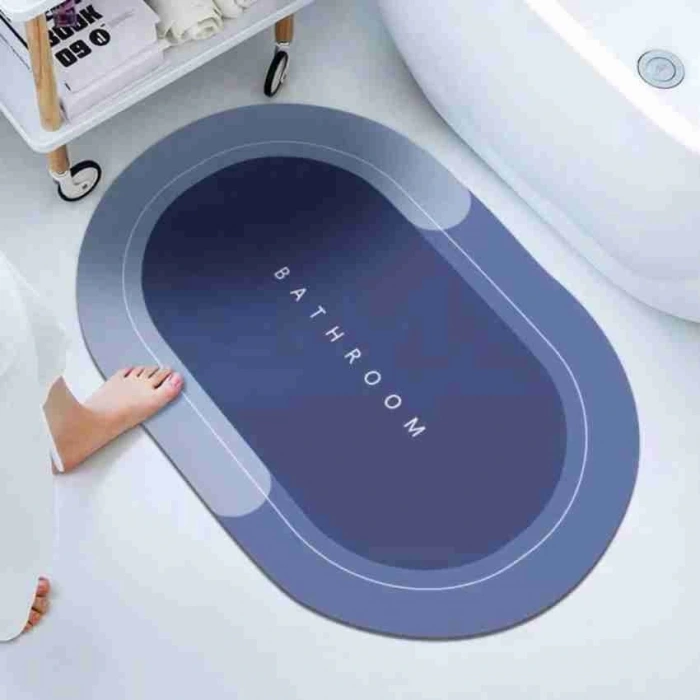 Süper Su Emici Kaymaz Tabanlı Banyo Paspası 40 x 60 Cm