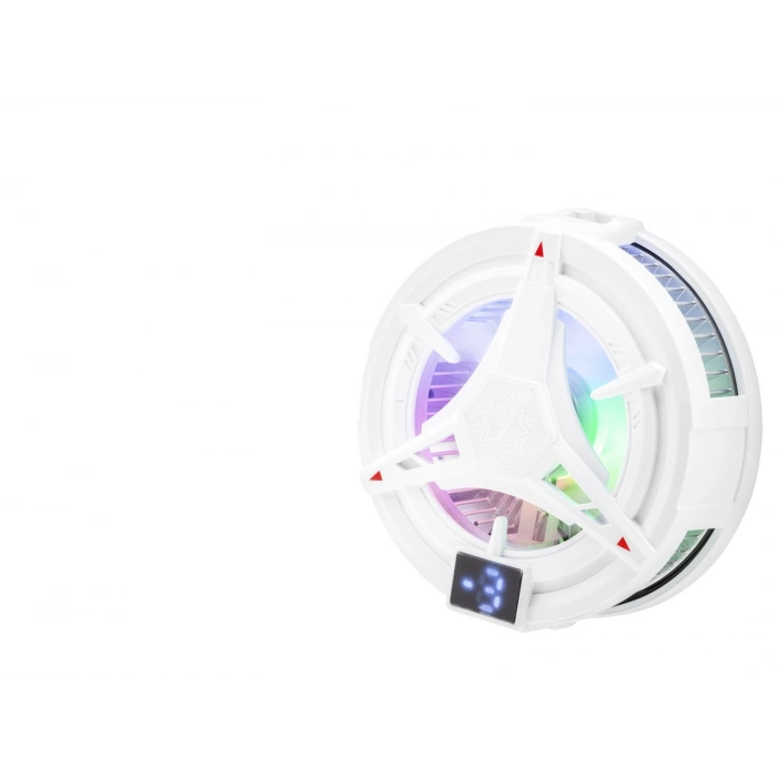 Telefon Soğutucu Fan (Manyetik,Isı Göstergeli,Rgb - Beyaz HDX4380)