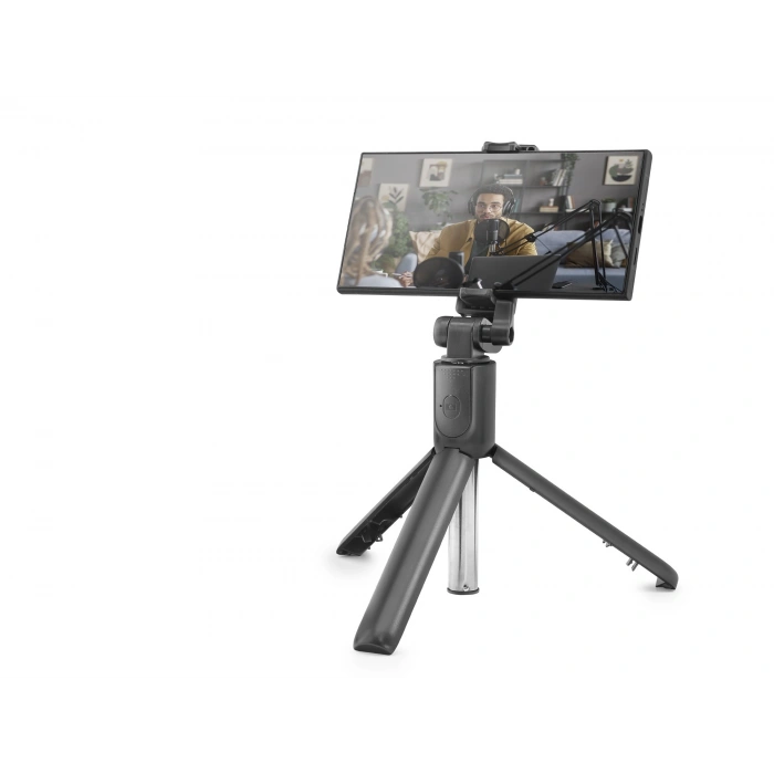 Telefon Tripodu Ve Selfie Çubuğu Seti (Bluetooth 5.0 Kumandalı, 100 cm - Siyah ND1042)