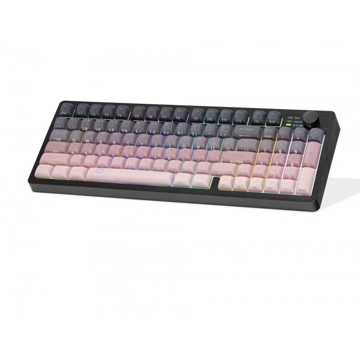 QTr Klavye (Şarjlı,3 Mode, Rgb, Sessiz, 95 Tuş, Pembe - G518YP)