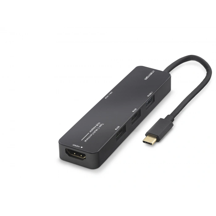 Type-c 3.2 Gen1 Hub (Pd, HDMI, 4K, 5 Port, 5 Gbps, Siyah-TUH305)