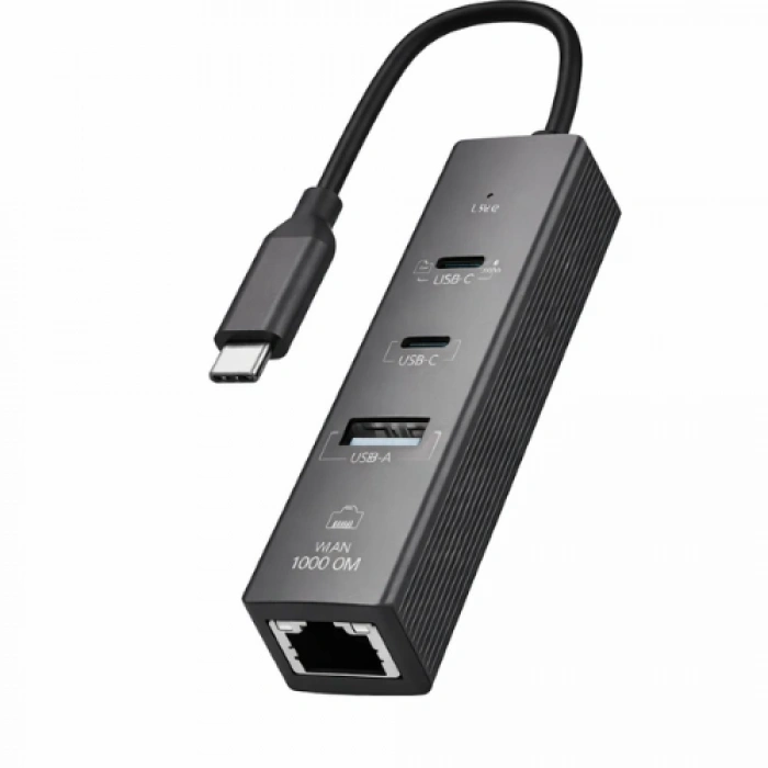 USB Gigabit Ethernet (Type-C To 2 Type - ZR1207)