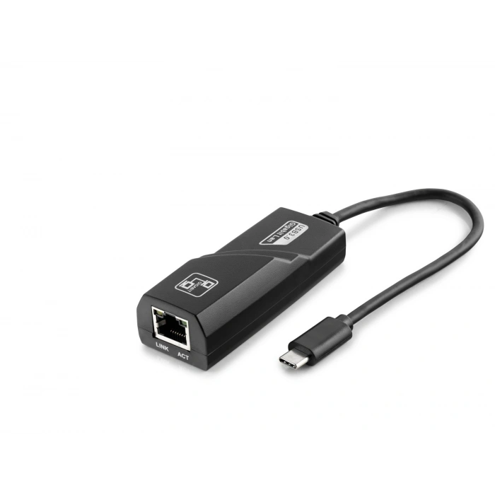 Type-C USB Ethernet Adaptör 10/100 Mbps (HDX5275 Siyah)