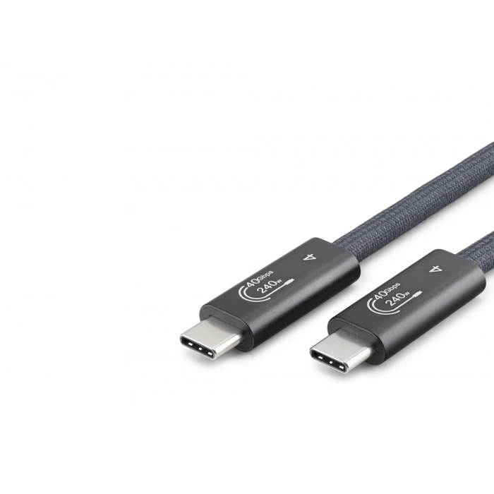 Type-C Şarj Ve Data Kablosu 0.5 Mt (Usb4, 40 Gbps, 240W, 8K, 60 Hz,  Siyah - HDX7885)