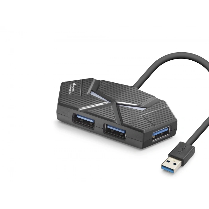 USB 3.0 Hub Rgb (4 Port, 5 Gbps, 1.2 Mt - HDX7050)