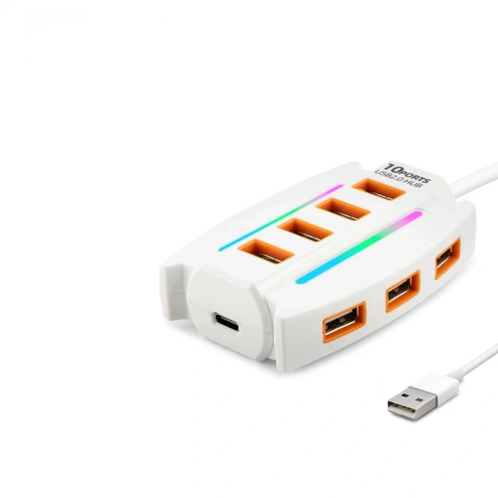 Usb Hub (10xUSB) 1.2M Beyaz HDX7037