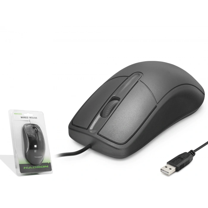 Usb Kablolu Optik Mouse (Siyah - HDX3261)