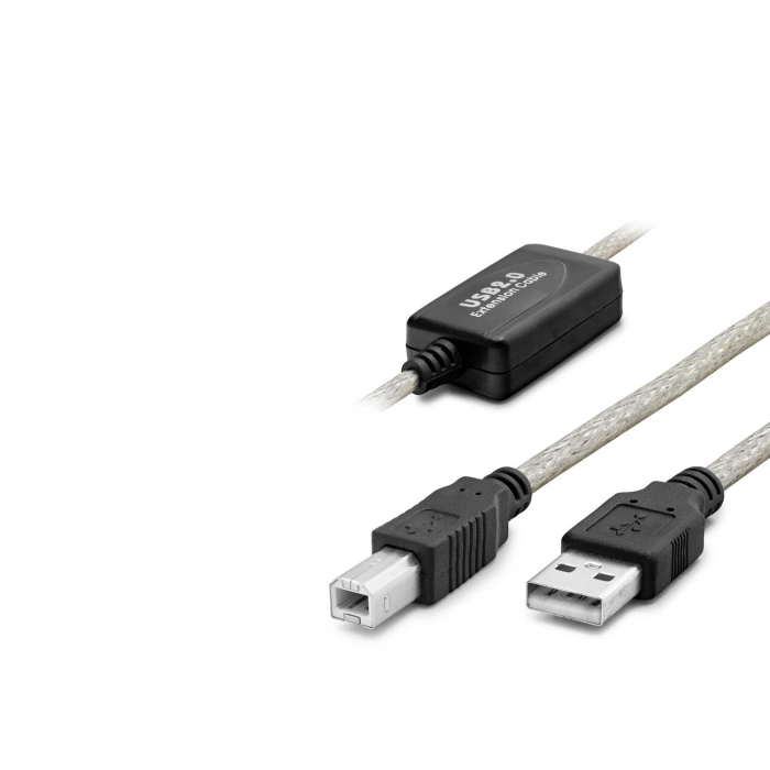 USB 2.0 Printer Kablosu 10 Mt (Silver Siyah - HDX7559)
