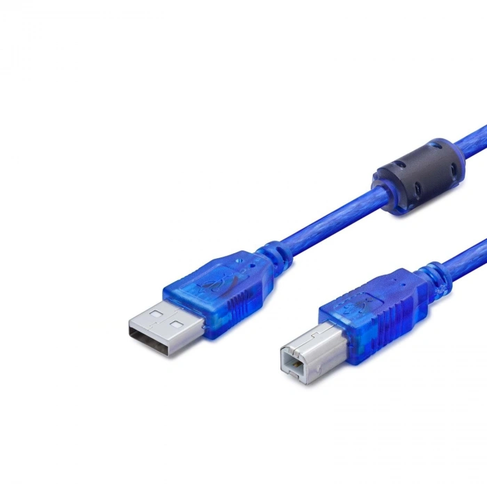 Printer Kablosu (USB) 1.5M Mavi Transparent HDX7501